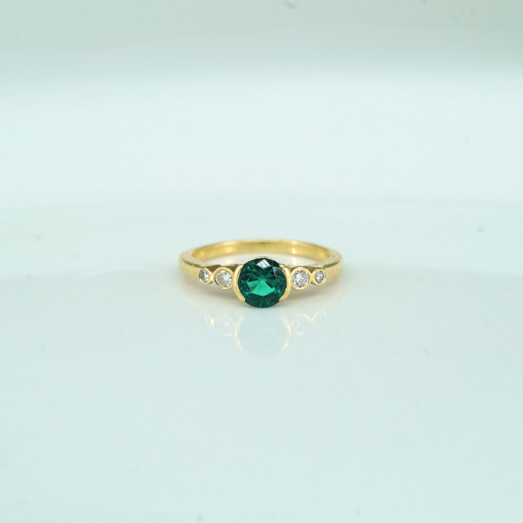 Main Character Emerald & Diamond Ring