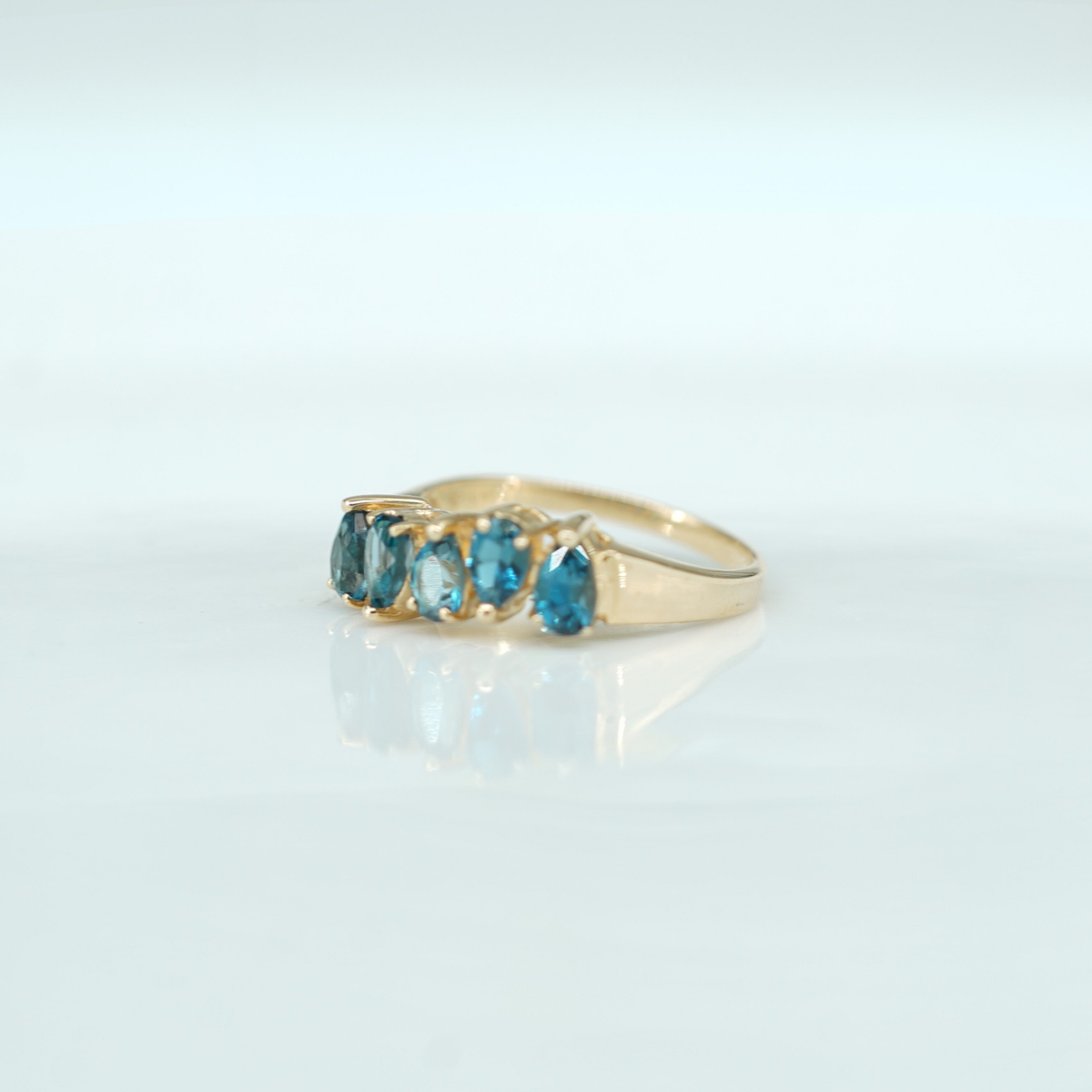London Blue Topaz Wave Ring