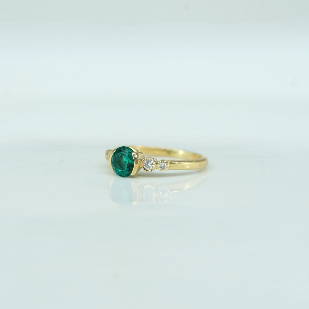 Main Character Emerald & Diamond Ring