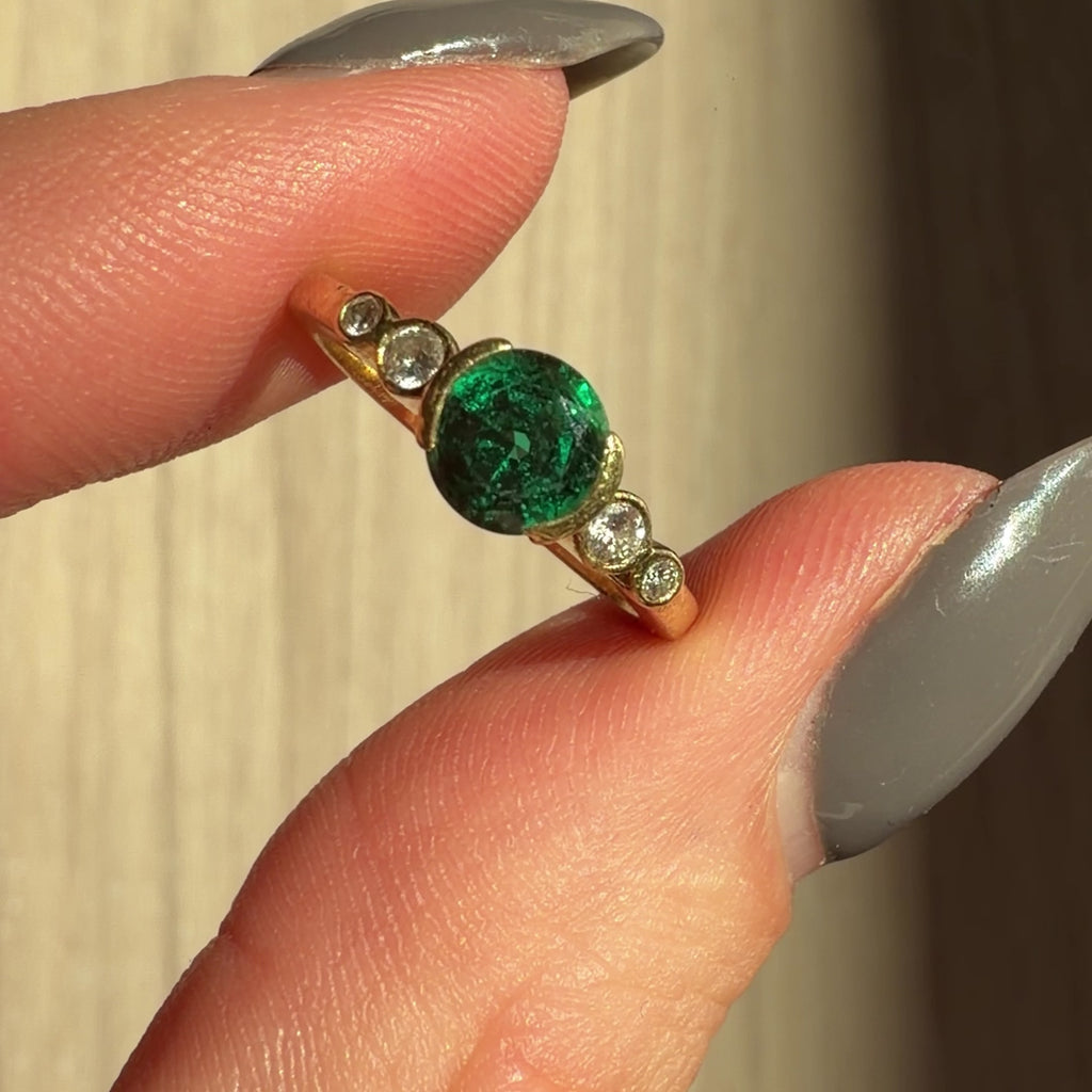 Main Character Emerald & Diamond Ring